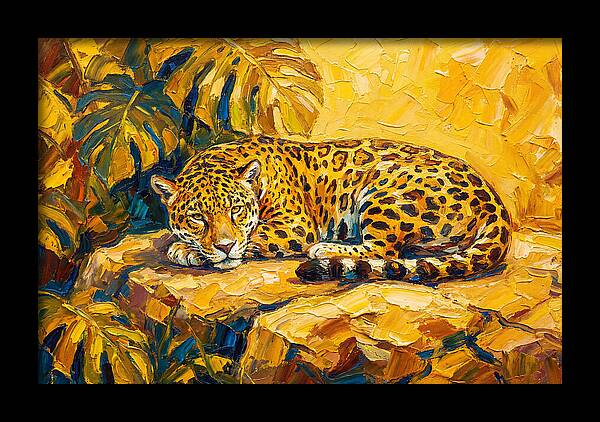 Jaguar Relaxing In The Sun