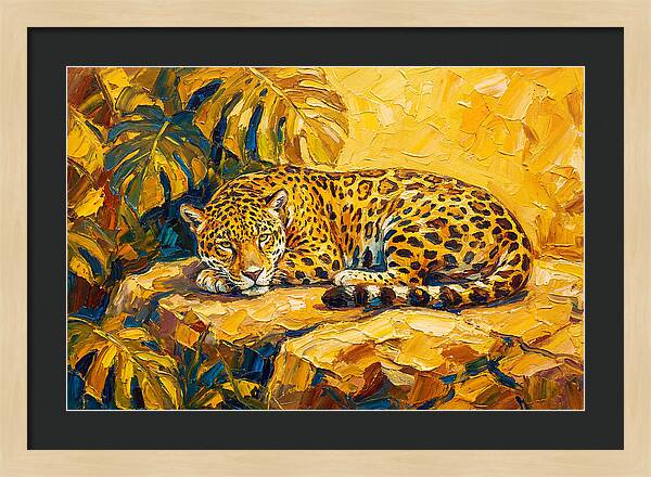 Jaguar Relaxing In The Sun