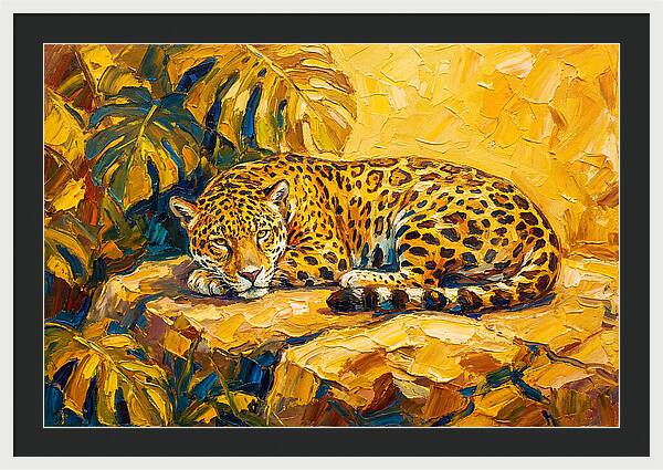 Jaguar Relaxing In The Sun