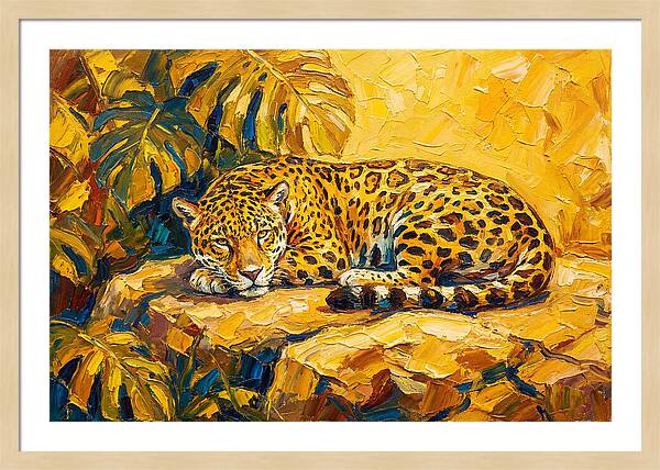 Jaguar Relaxing In The Sun