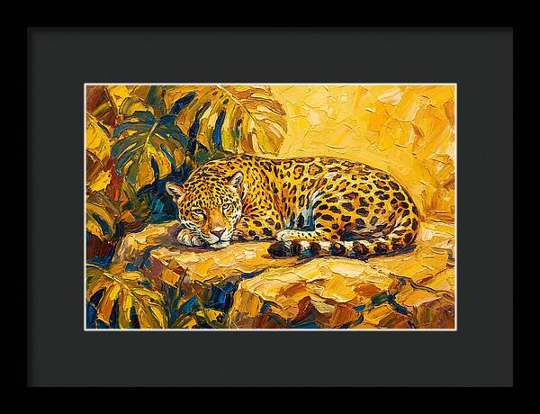 Jaguar Relaxing In The Sun