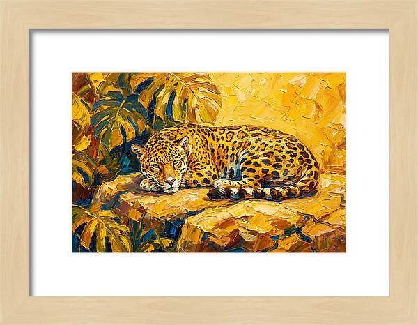 Jaguar Relaxing In The Sun