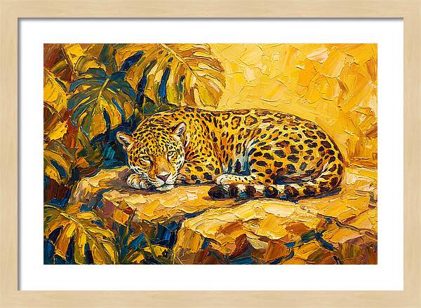 Jaguar Relaxing In The Sun