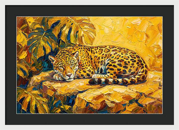 Jaguar Relaxing In The Sun