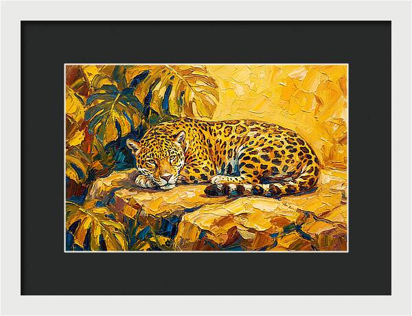 Jaguar Relaxing In The Sun