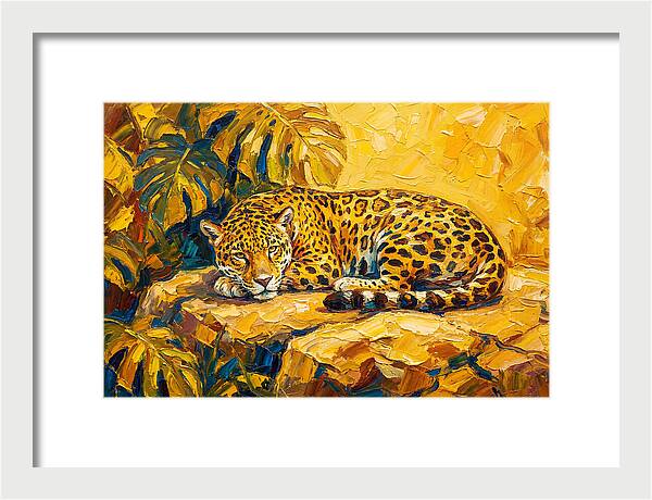 Jaguar Relaxing In The Sun