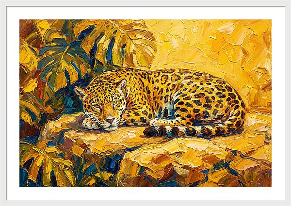 Jaguar Relaxing In The Sun