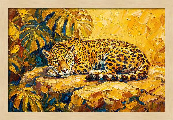 Jaguar Relaxing In The Sun