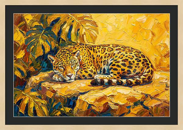 Jaguar Relaxing In The Sun