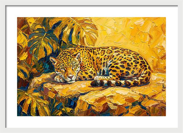 Jaguar Relaxing In The Sun