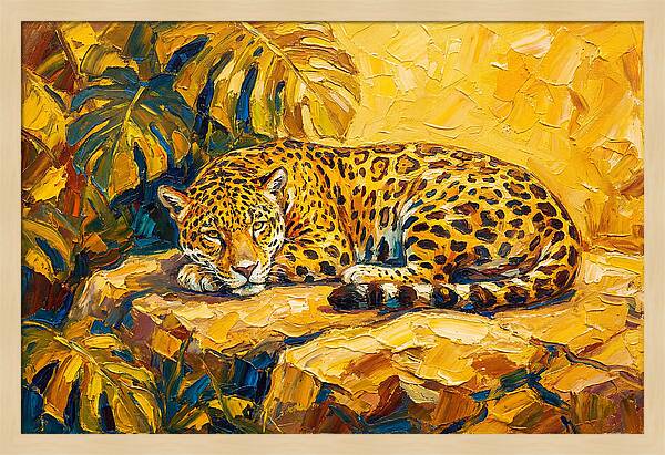 Jaguar Relaxing In The Sun