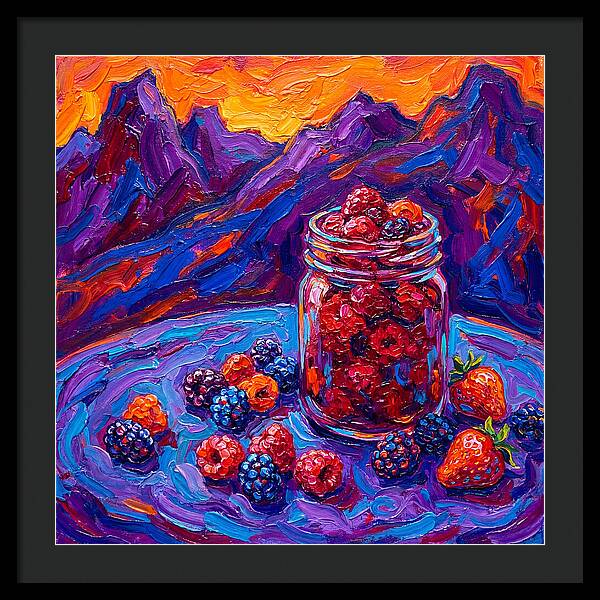 Jam Jar Filled With Berries
