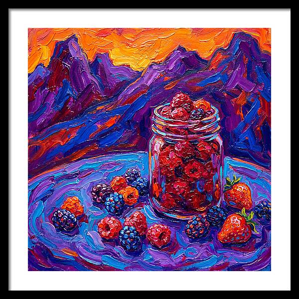 Jam Jar Filled With Berries