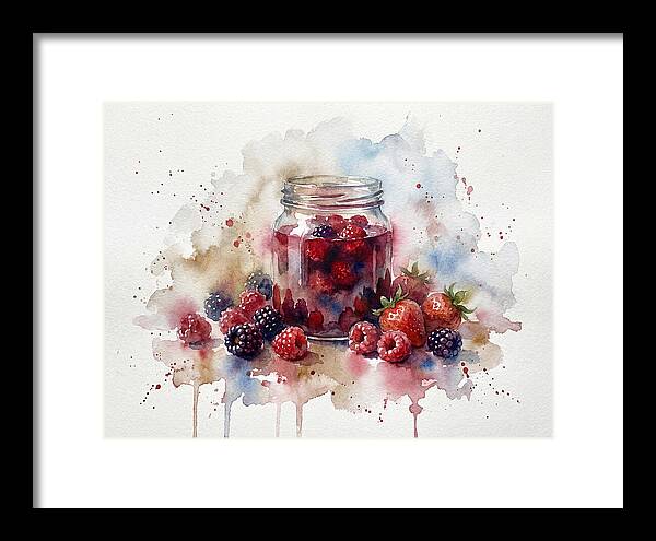 Jam Jar With Berries