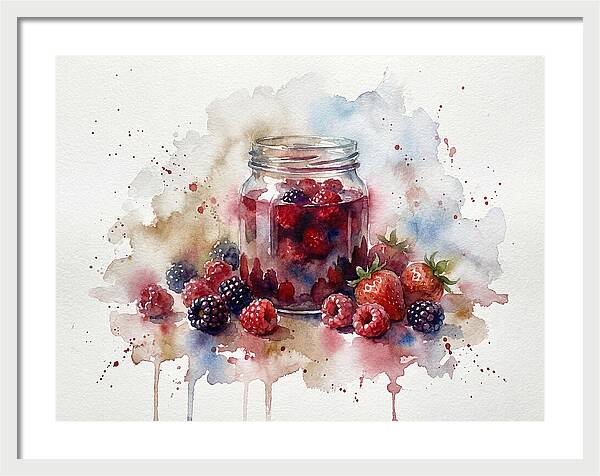 Jam Jar With Berries