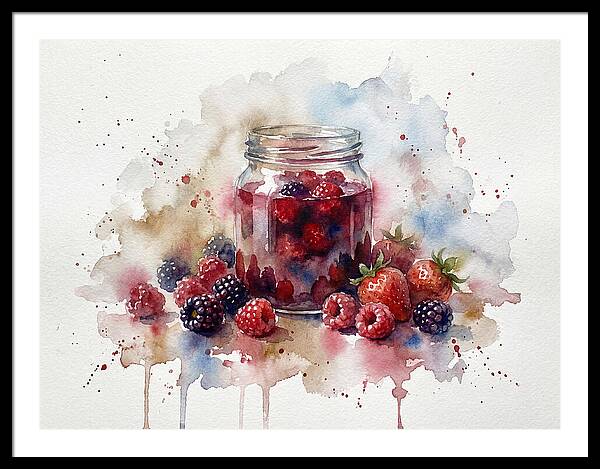 Jam Jar With Berries