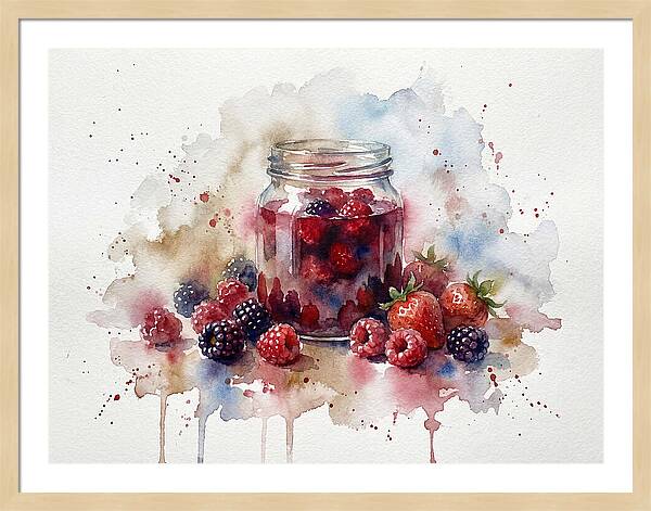 Jam Jar With Berries
