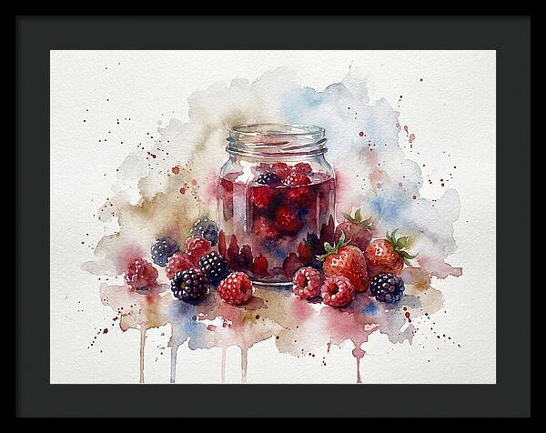 Jam Jar With Berries