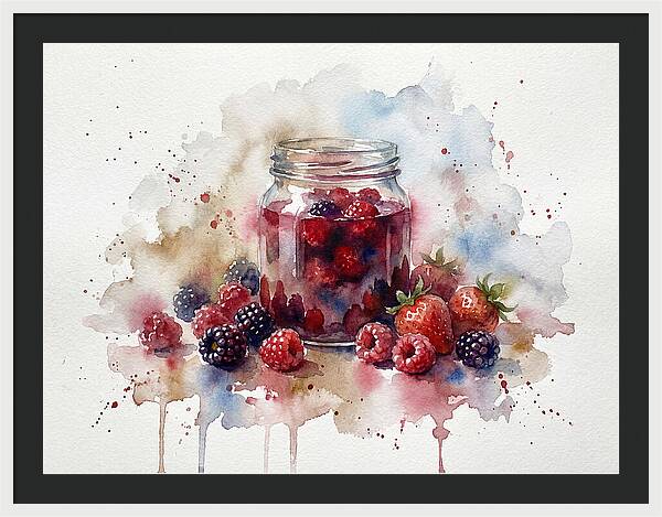 Jam Jar With Berries