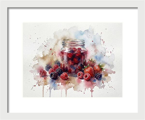 Jam Jar With Berries