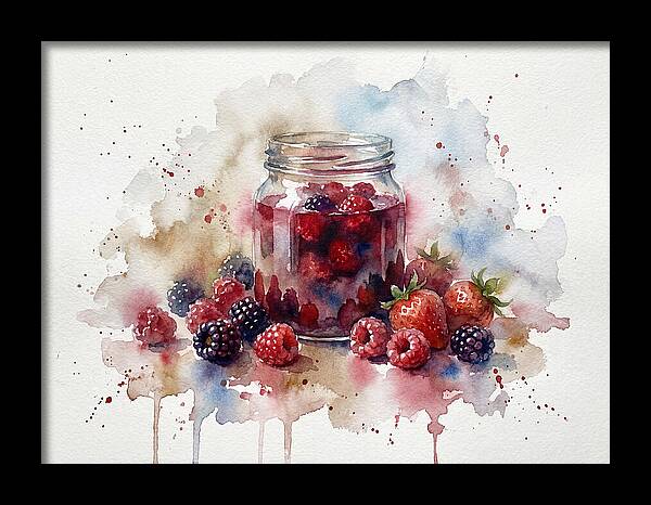 Jam Jar With Berries