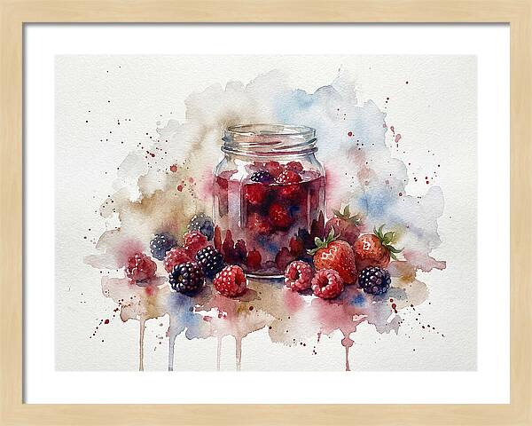 Jam Jar With Berries