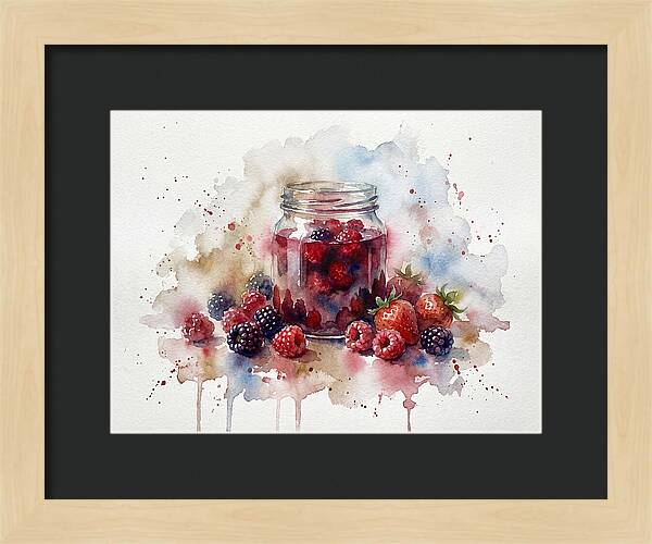 Jam Jar With Berries