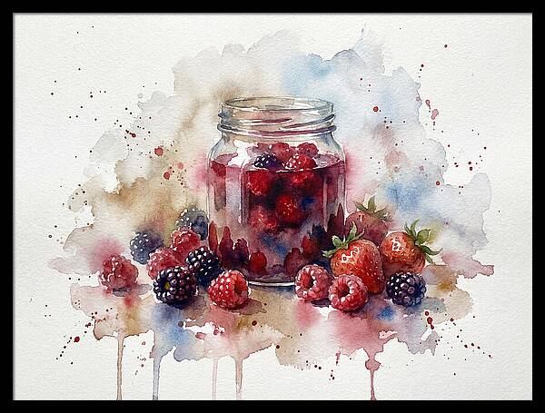 Jam Jar With Berries