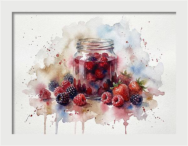 Jam Jar With Berries