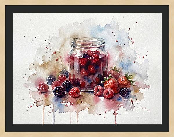 Jam Jar With Berries
