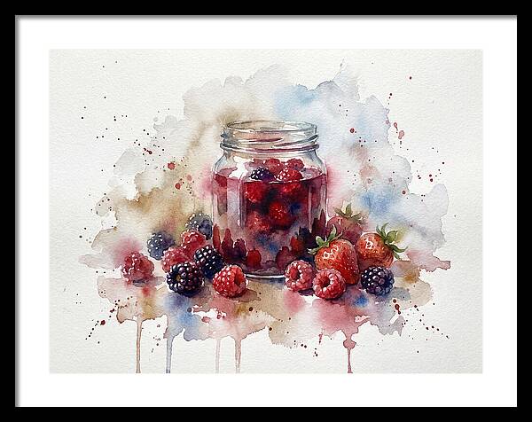 Jam Jar With Berries