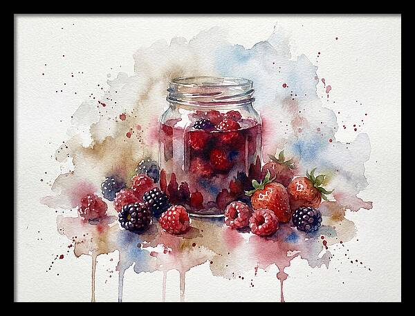 Jam Jar With Berries