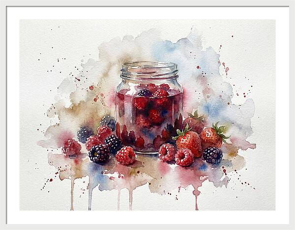 Jam Jar With Berries