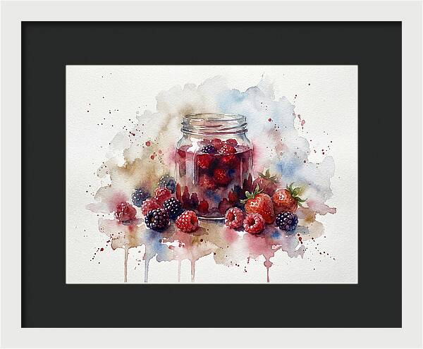 Jam Jar With Berries
