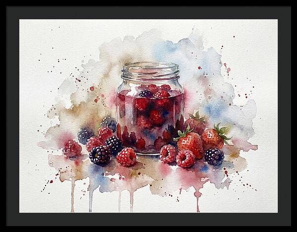 Jam Jar With Berries