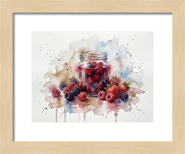 Jam Jar With Berries