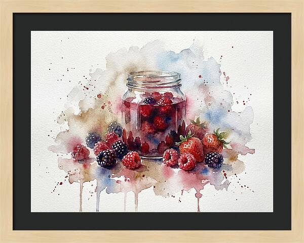 Jam Jar With Berries