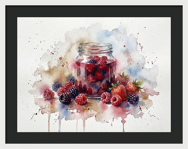 Jam Jar With Berries