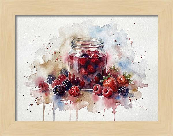 Jam Jar With Berries