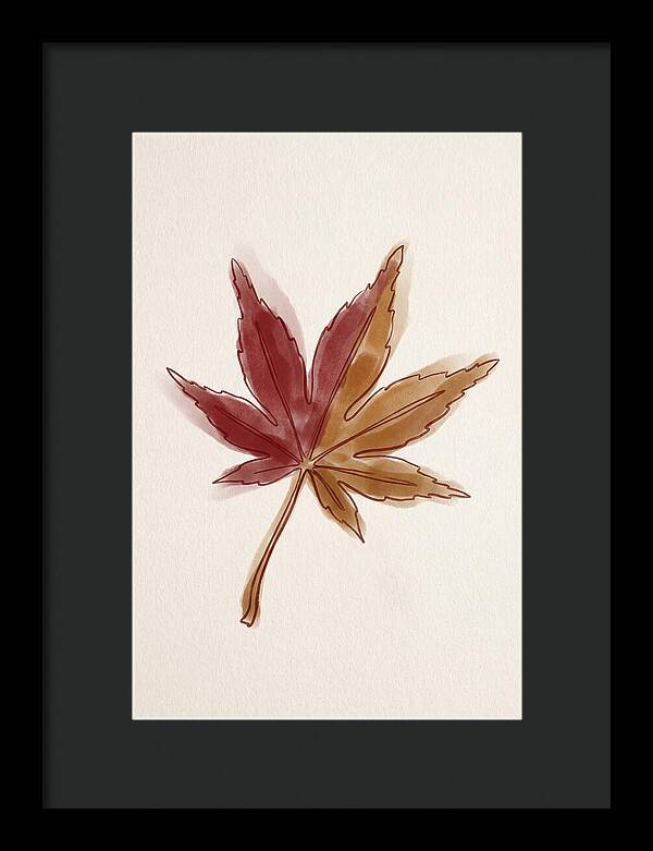Japanese Maple Leaf In Deep Red