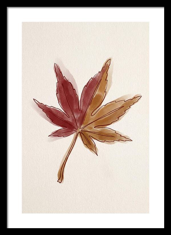 Japanese Maple Leaf In Deep Red