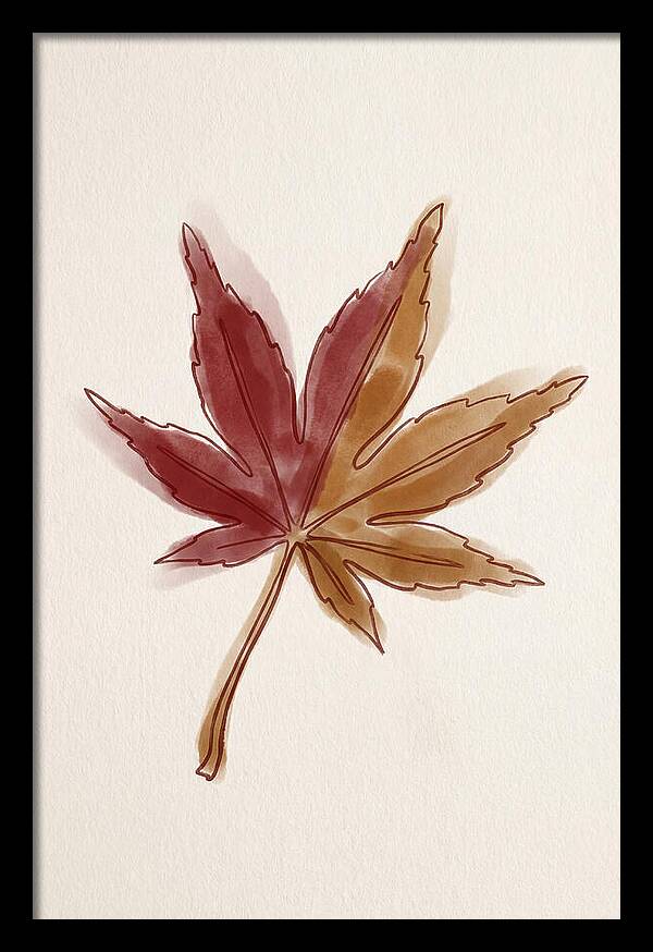 Japanese Maple Leaf In Deep Red
