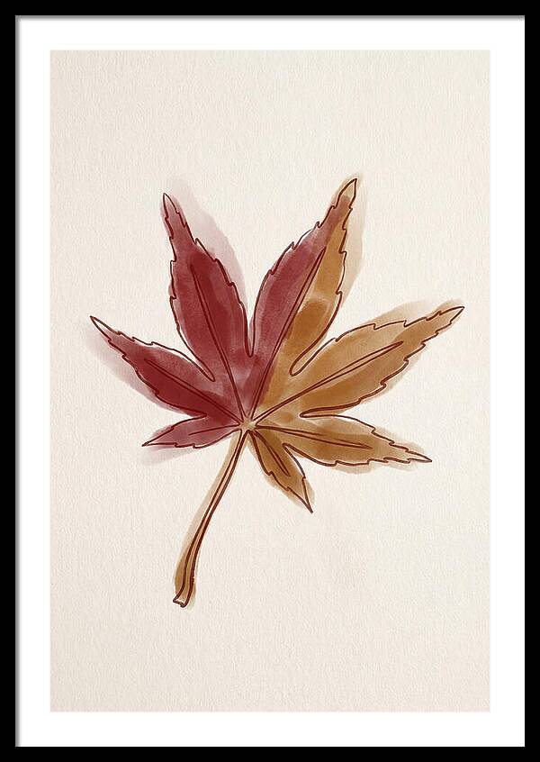 Japanese Maple Leaf In Deep Red