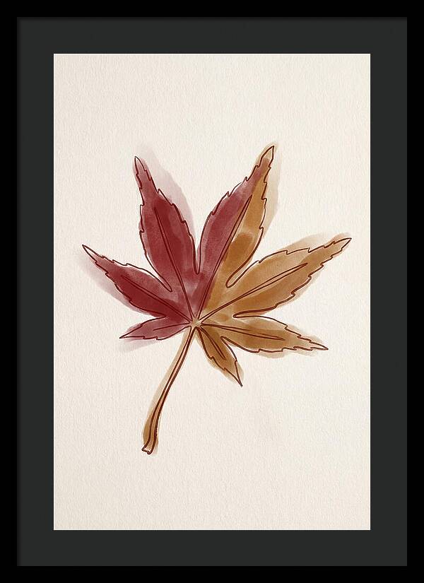 Japanese Maple Leaf In Deep Red