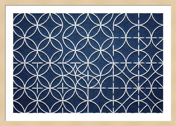 Japanese Sashiko Stitching Pattern