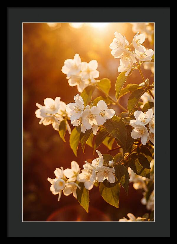 Jasmine Flowers Bathed In Light