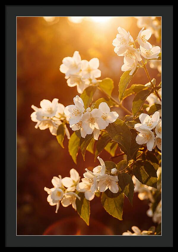 Jasmine Flowers Bathed In Light