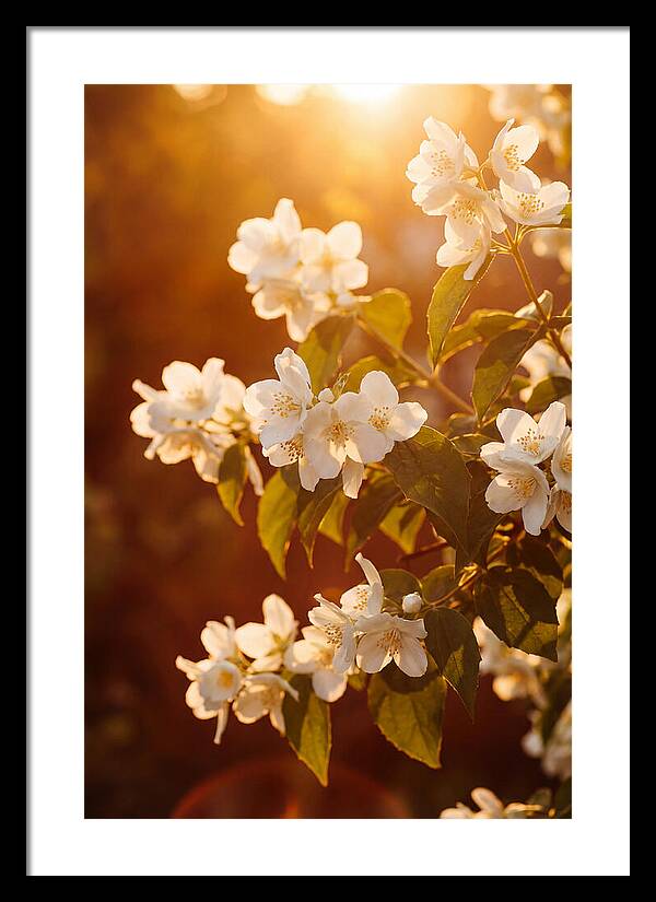 Jasmine Flowers Bathed In Light