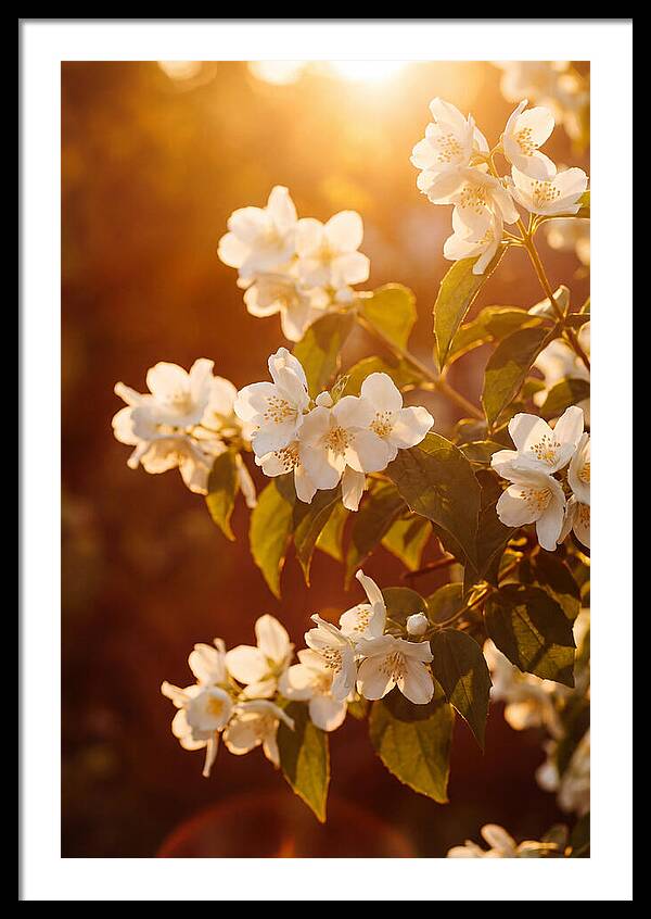 Jasmine Flowers Bathed In Light