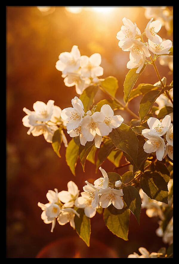 Jasmine Flowers Bathed In Light